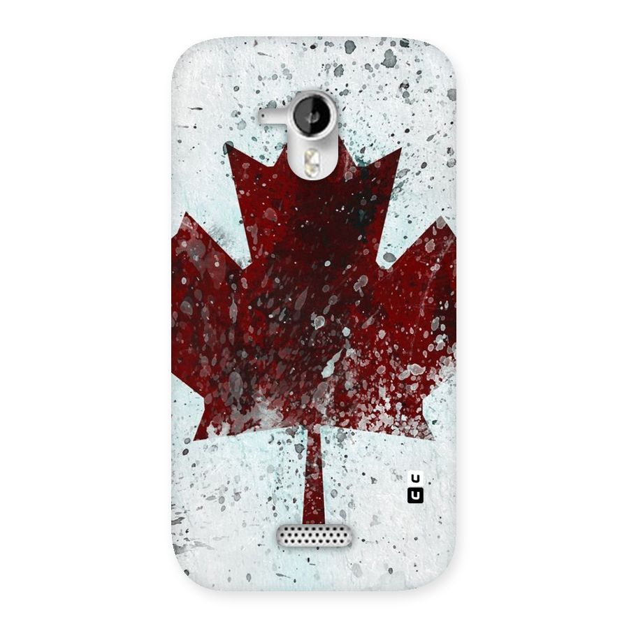 Red Maple Snow Back Case for Micromax Canvas HD A116