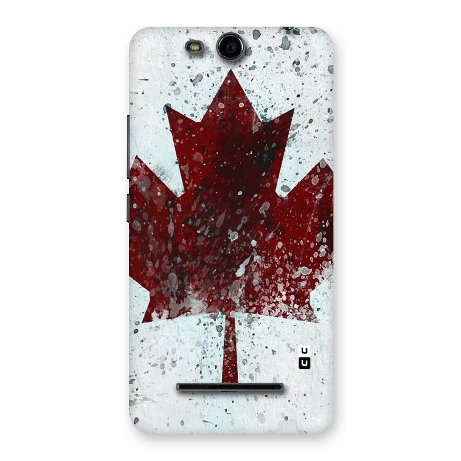 Red Maple Snow Back Case for Micromax Canvas Juice 3 Q392