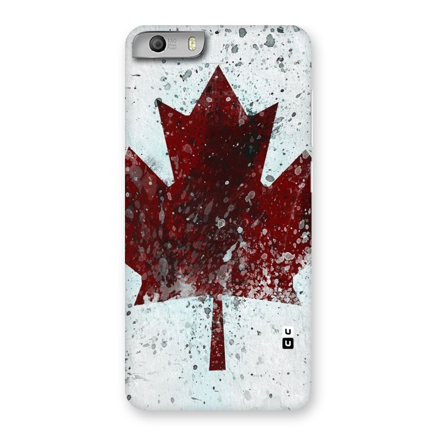 Red Maple Snow Back Case for Micromax Canvas Knight 2