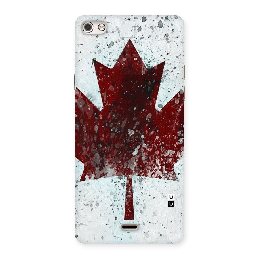 Red Maple Snow Back Case for Micromax Canvas Silver 5