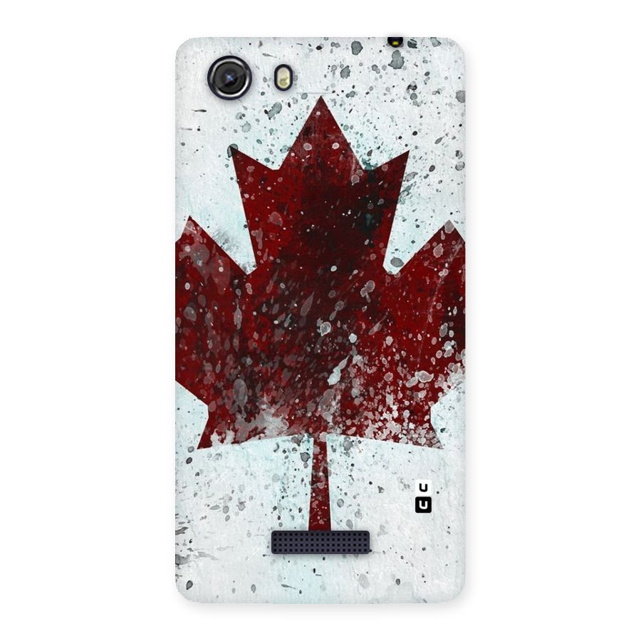 Red Maple Snow Back Case for Micromax Unite 3
