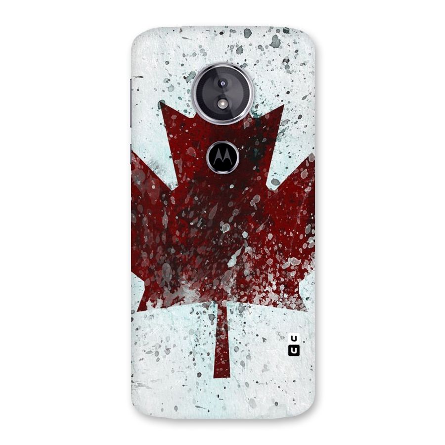 Red Maple Snow Back Case for Moto E5