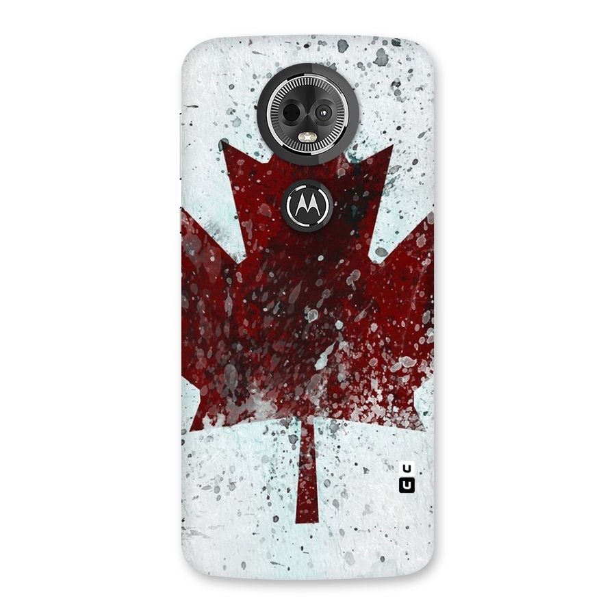 Red Maple Snow Back Case for Moto E5 Plus