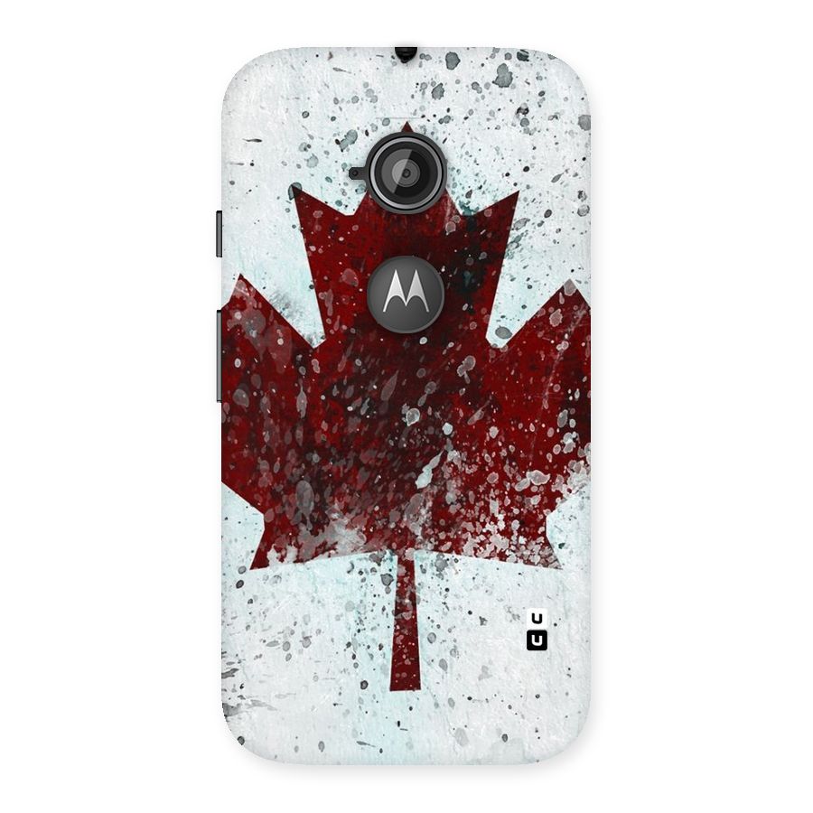 Red Maple Snow Back Case for Moto E 2nd Gen