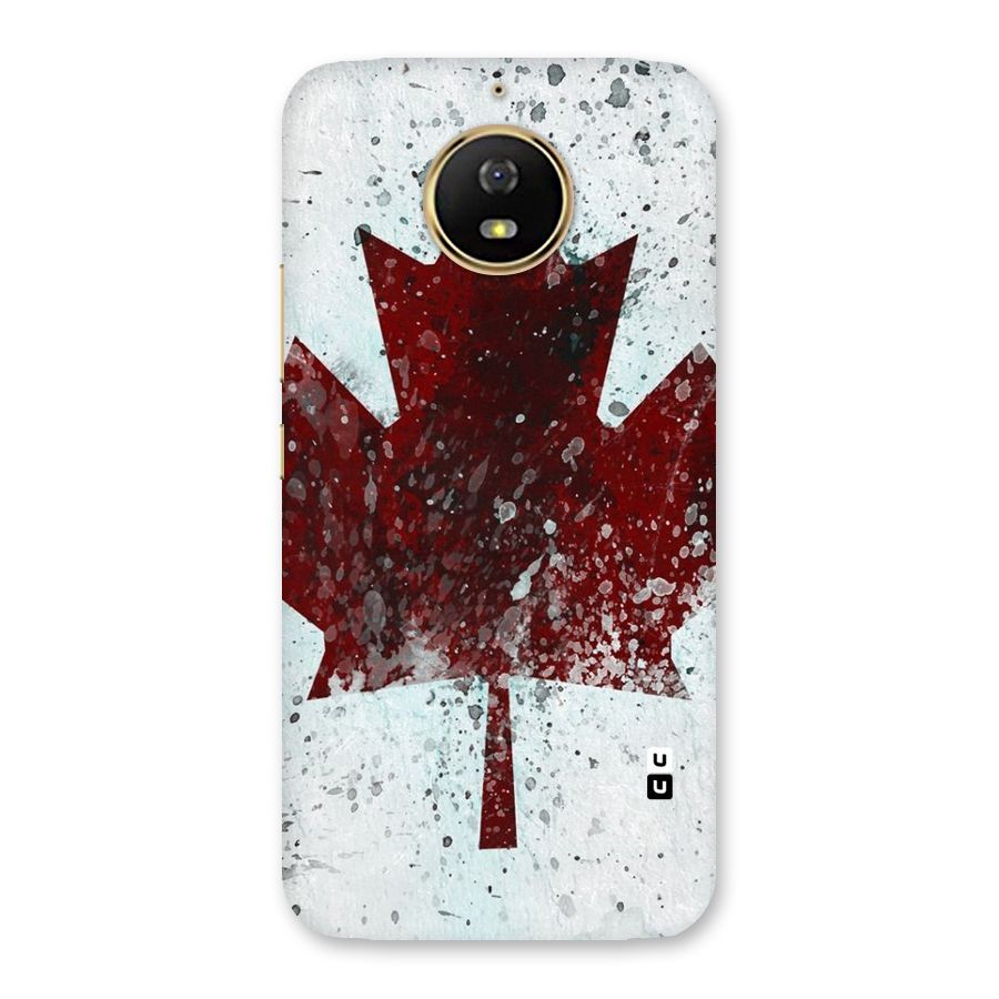 Red Maple Snow Back Case for Moto G5s