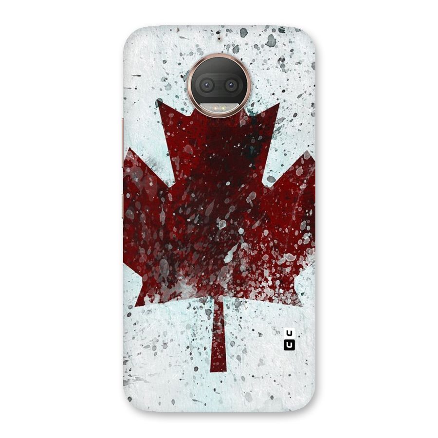 Red Maple Snow Back Case for Moto G5s Plus