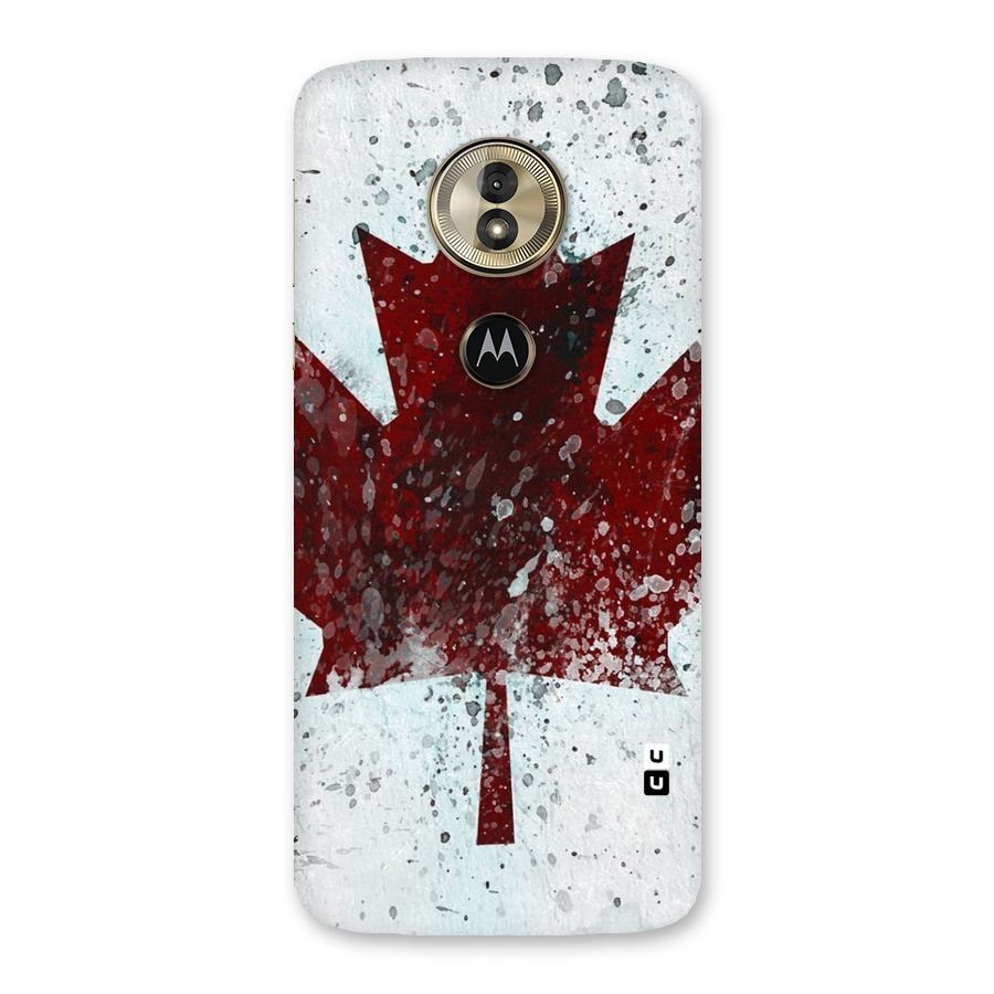 Red Maple Snow Back Case for Moto G6 Play