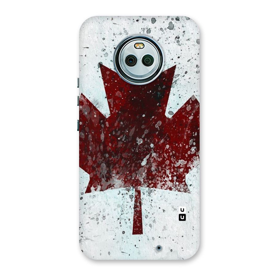 Red Maple Snow Back Case for Moto X4