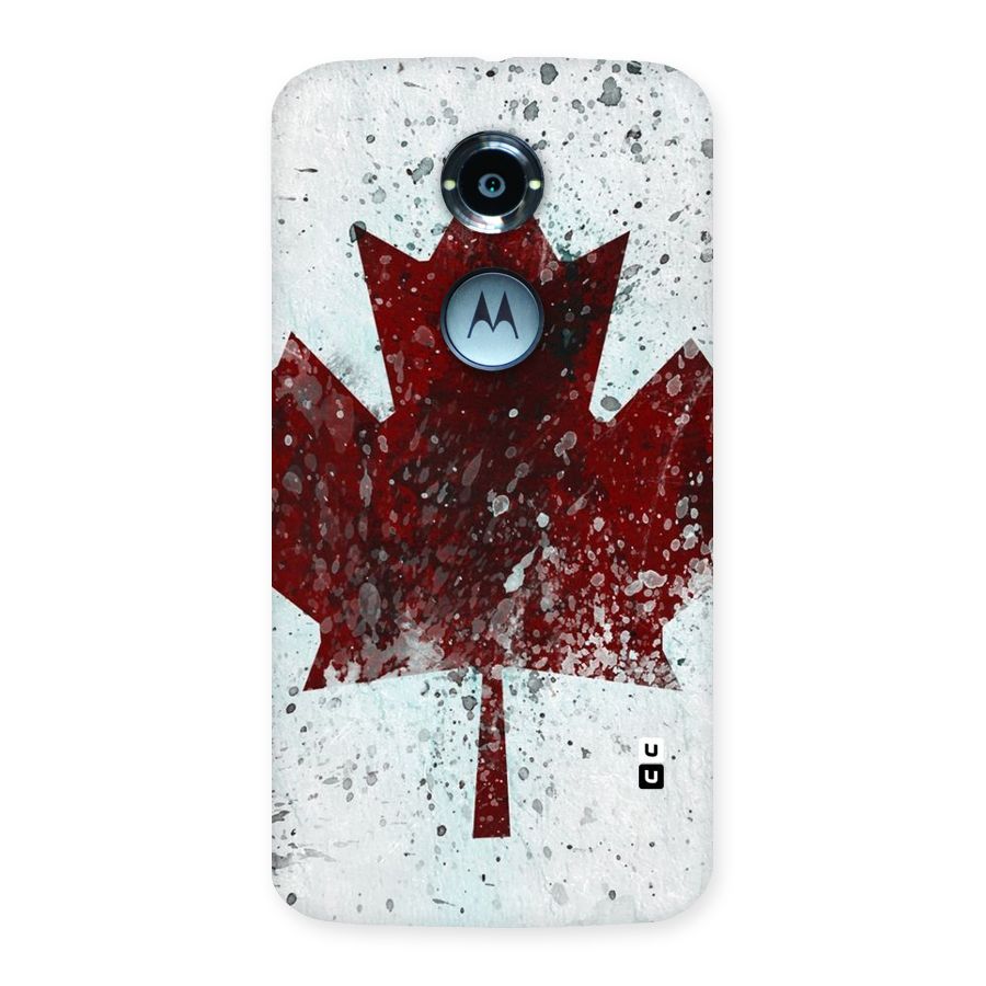 Red Maple Snow Back Case for Moto X 2nd Gen