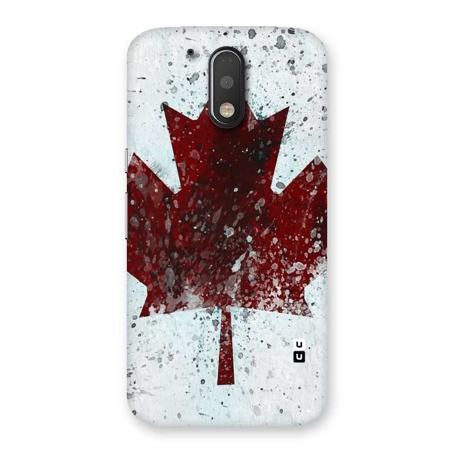 Red Maple Snow Back Case for Motorola Moto G4 Plus