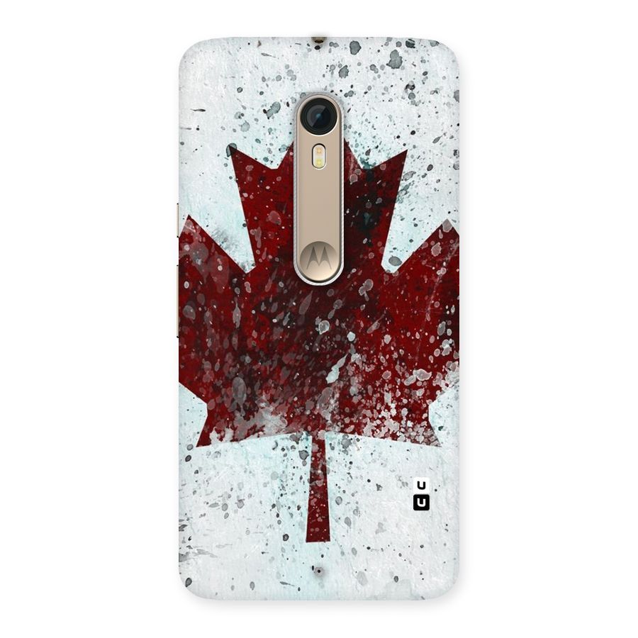 Red Maple Snow Back Case for Motorola Moto X Style