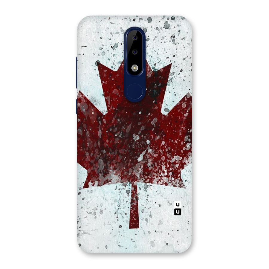 Red Maple Snow Back Case for Nokia 5.1 Plus