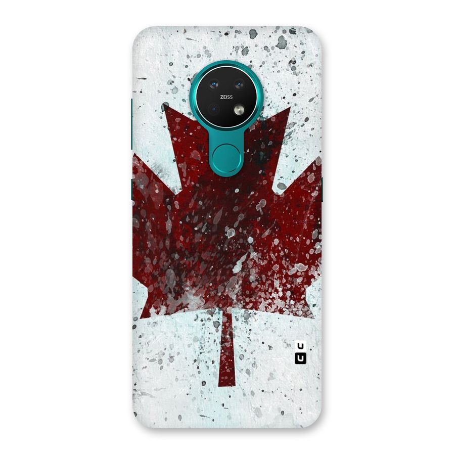 Red Maple Snow Back Case for Nokia 7.2
