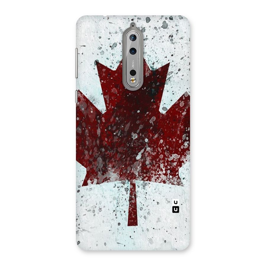 Red Maple Snow Back Case for Nokia 8