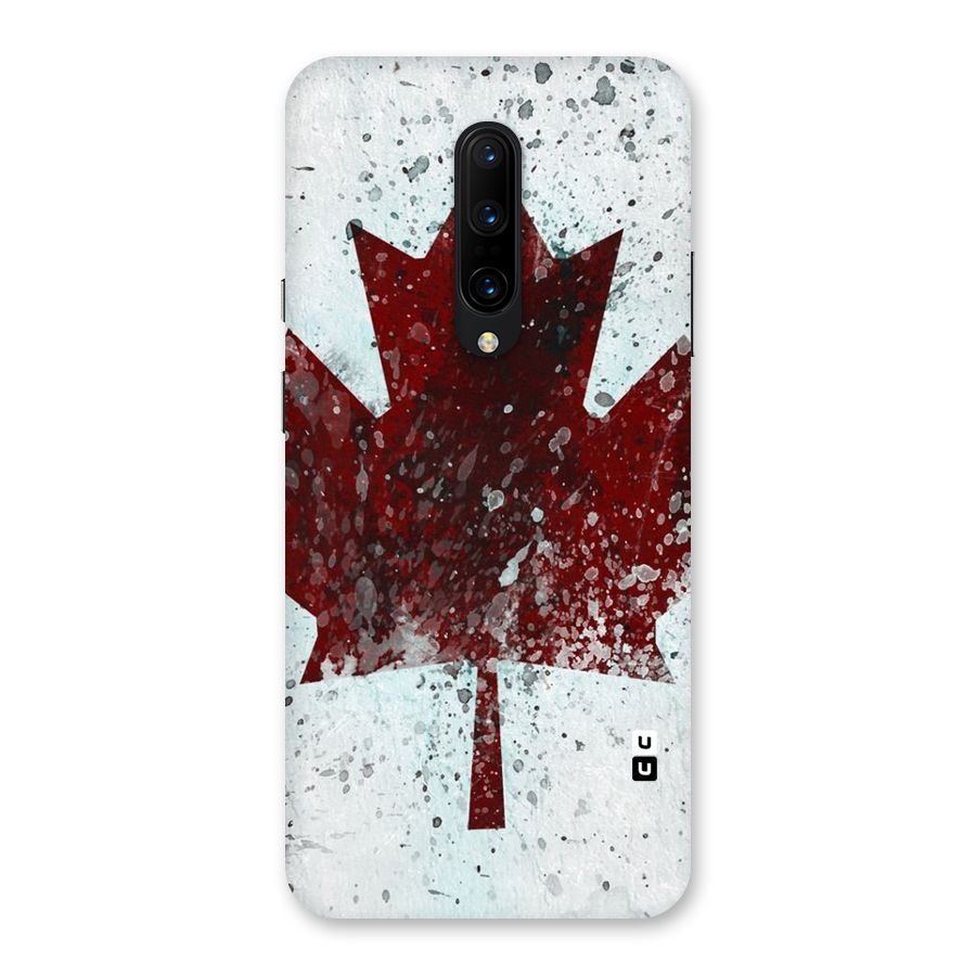 Red Maple Snow Back Case for OnePlus 7 Pro