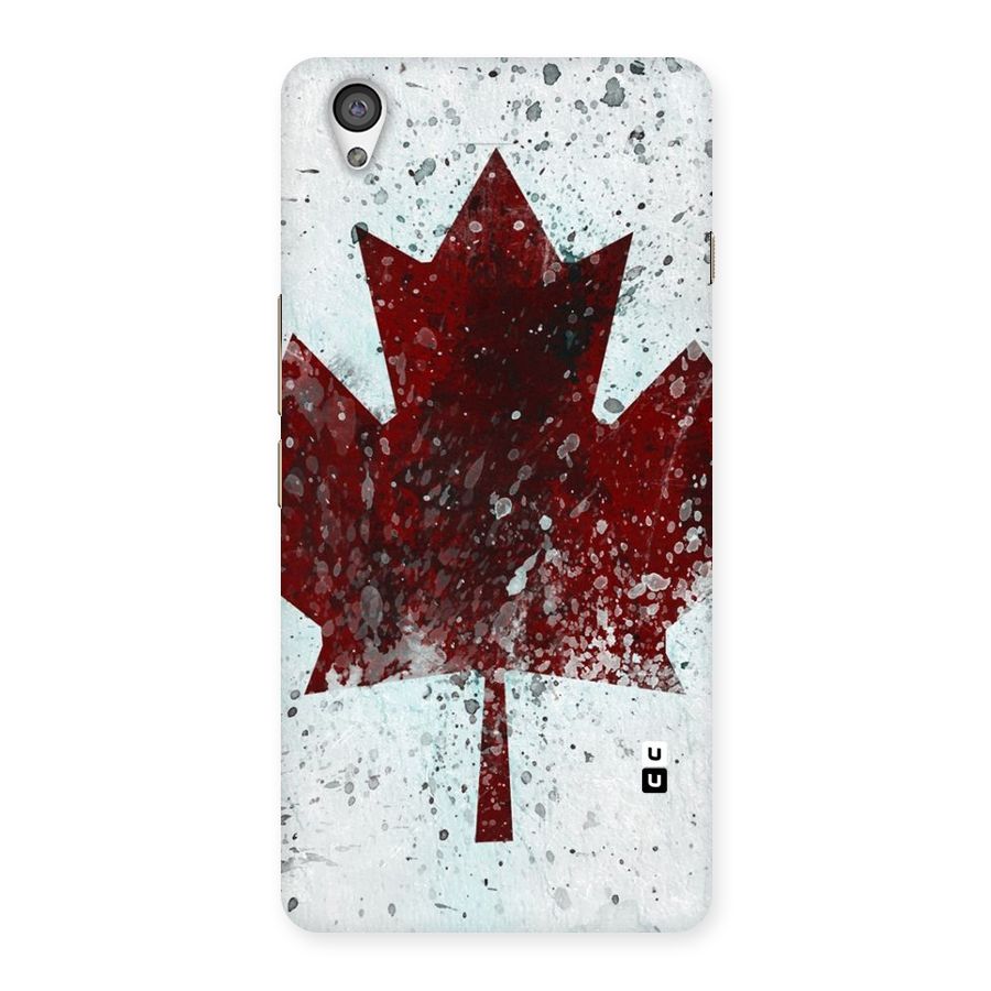 Red Maple Snow Back Case for OnePlus X