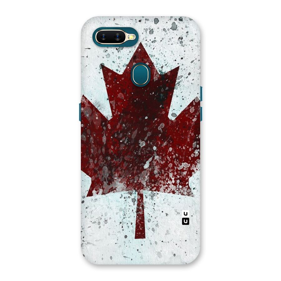Red Maple Snow Back Case for Oppo A11k