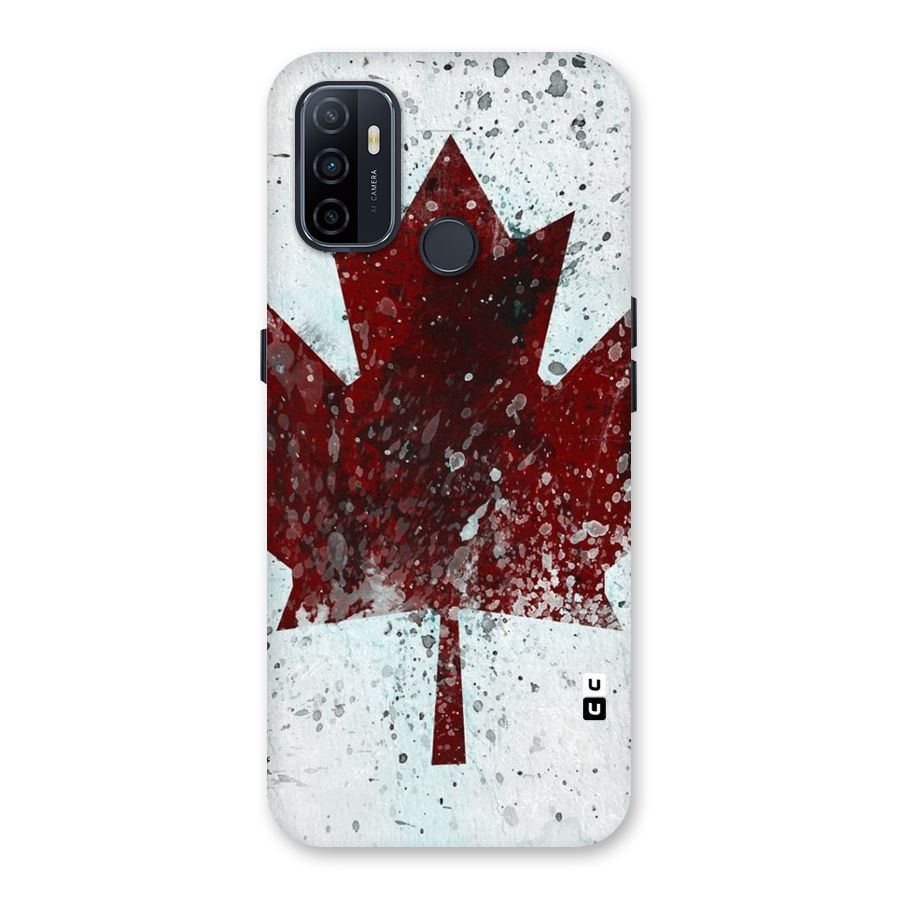 Red Maple Snow Back Case for Oppo A32