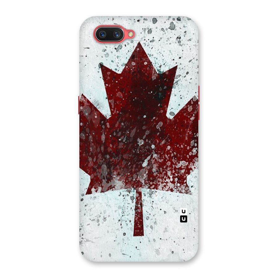 Red Maple Snow Back Case for Oppo A3s