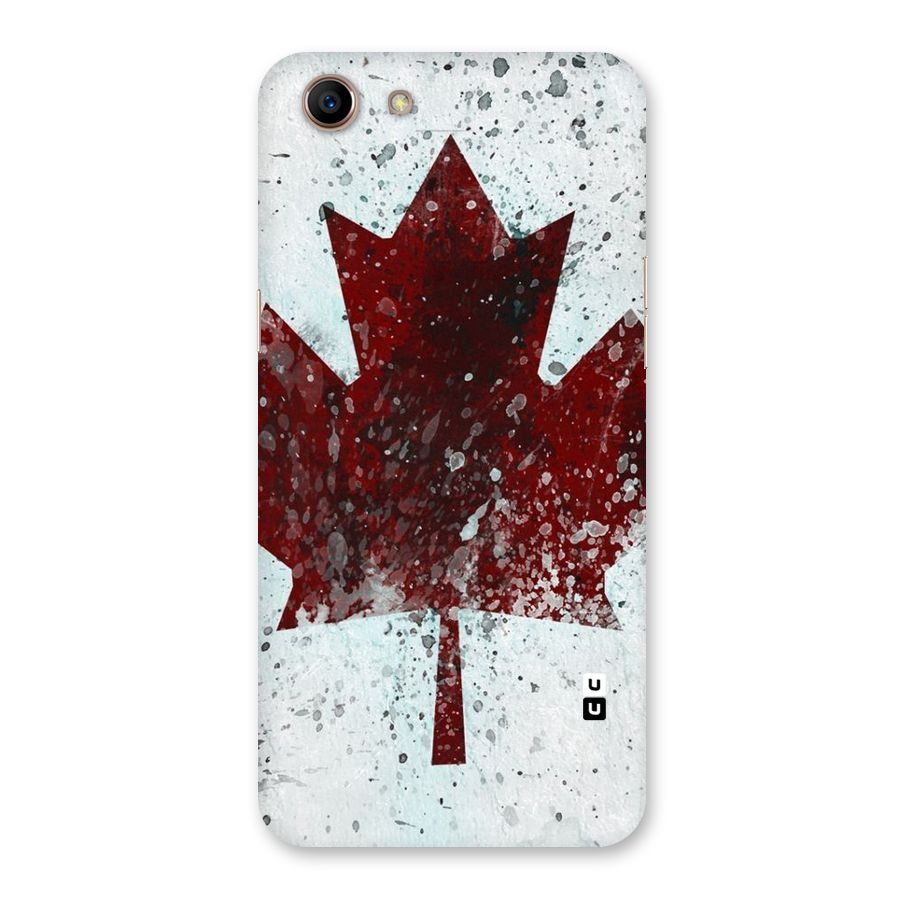 Red Maple Snow Back Case for Oppo A83 (2018)