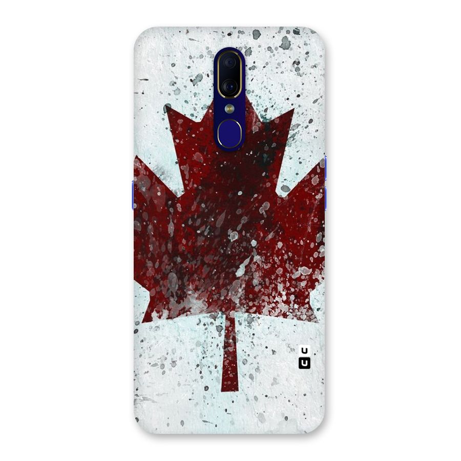 Red Maple Snow Back Case for Oppo A9