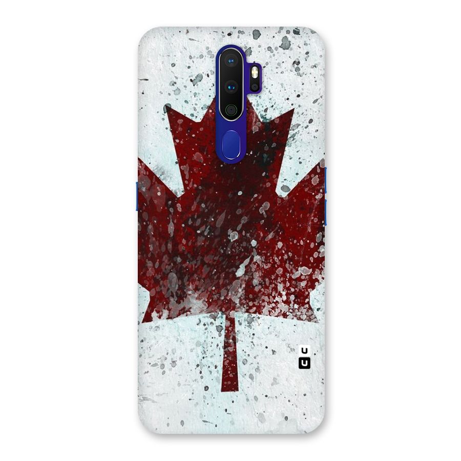 Red Maple Snow Back Case for Oppo A9 (2020)