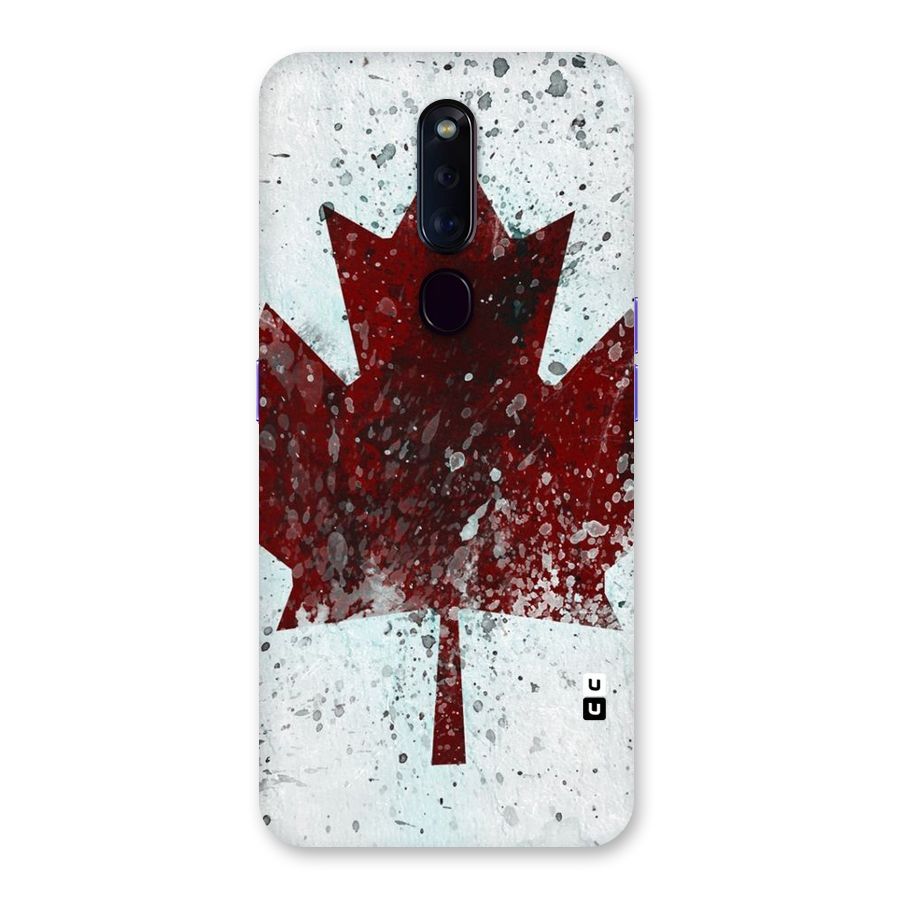 Red Maple Snow Back Case for Oppo F11 Pro
