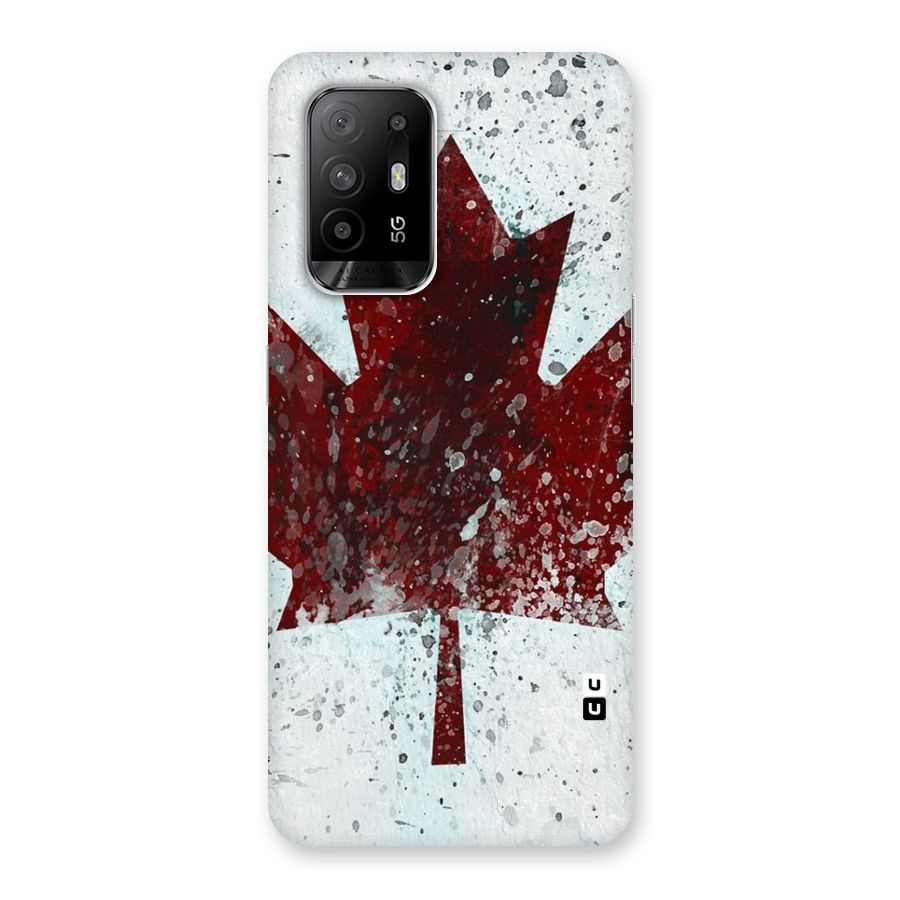 Red Maple Snow Back Case for Oppo F19 Pro Plus 5G