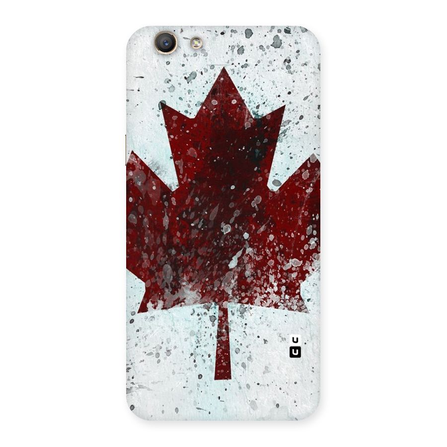 Red Maple Snow Back Case for Oppo F1s