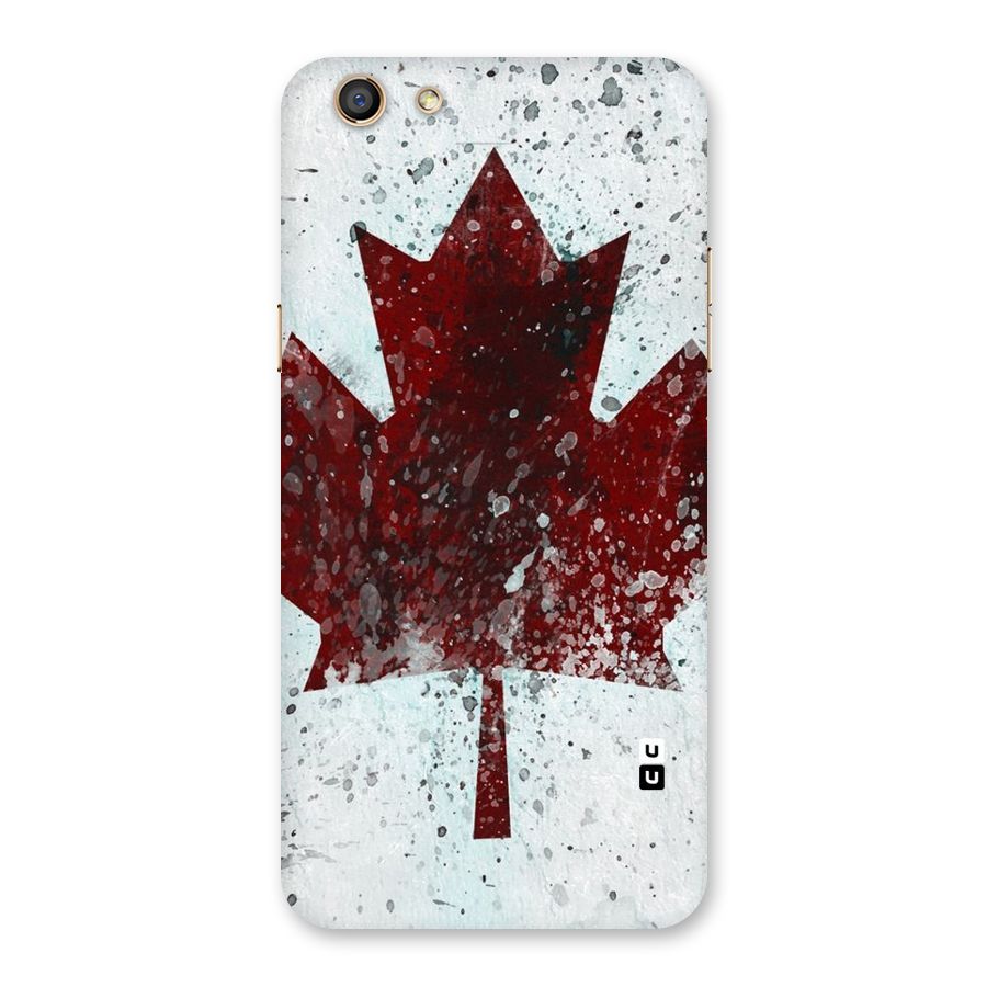 Red Maple Snow Back Case for Oppo F3