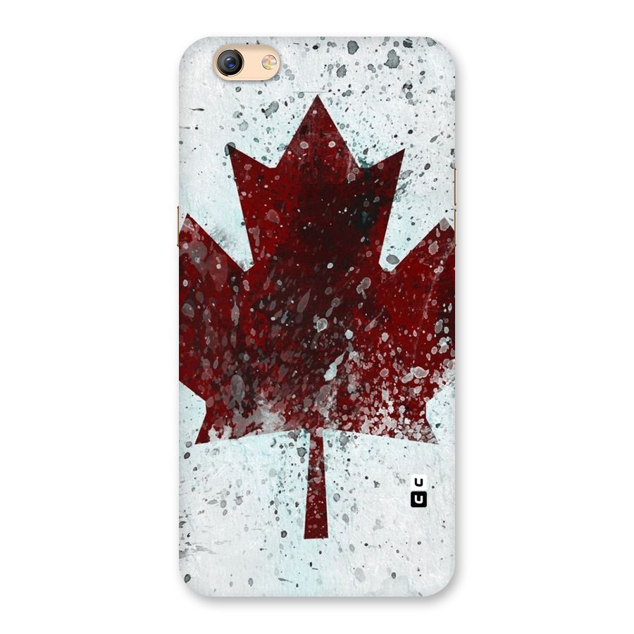 Red Maple Snow Back Case for Oppo F3 Plus