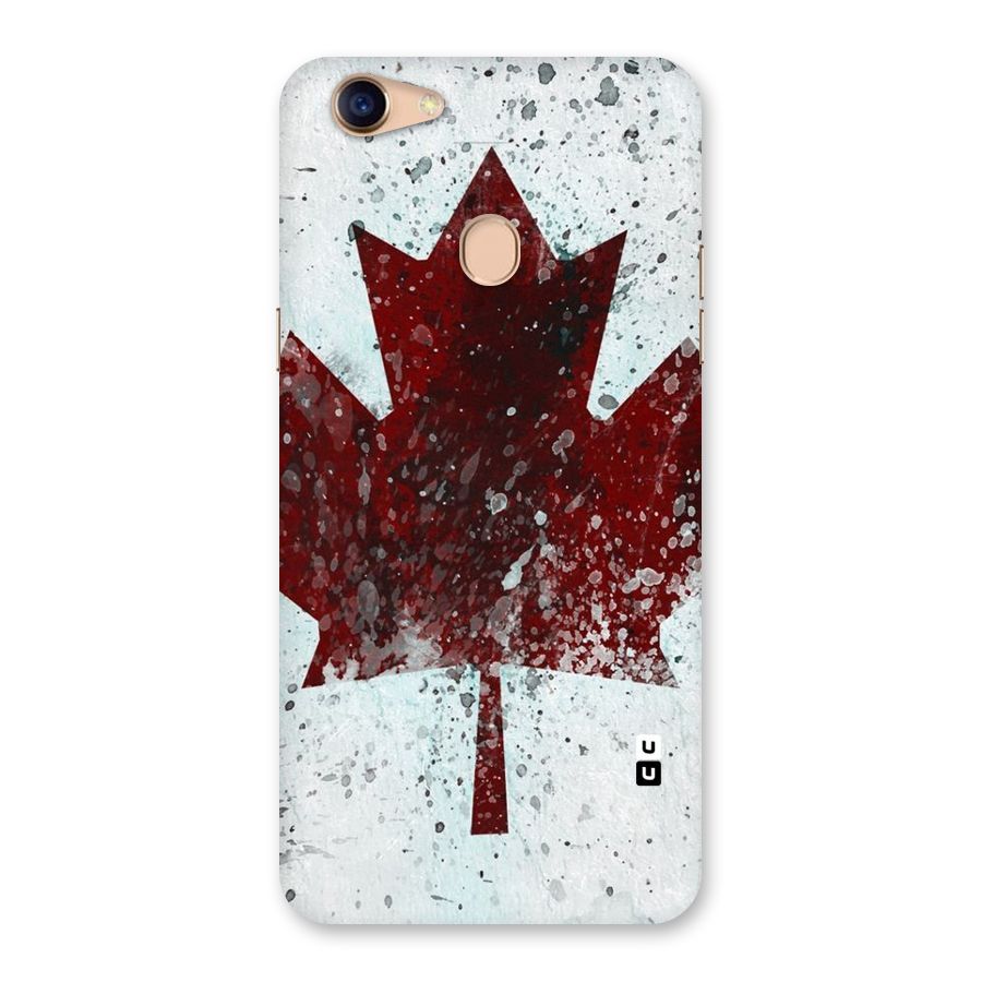 Red Maple Snow Back Case for Oppo F5