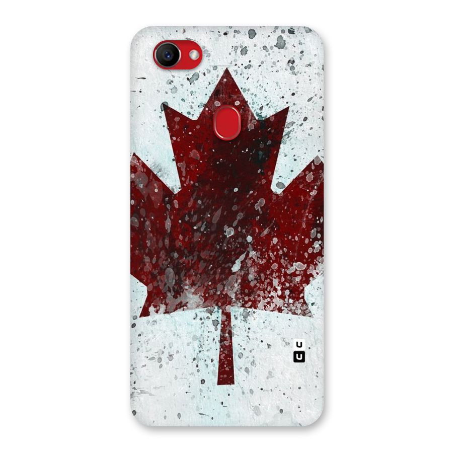 Red Maple Snow Back Case for Oppo F7