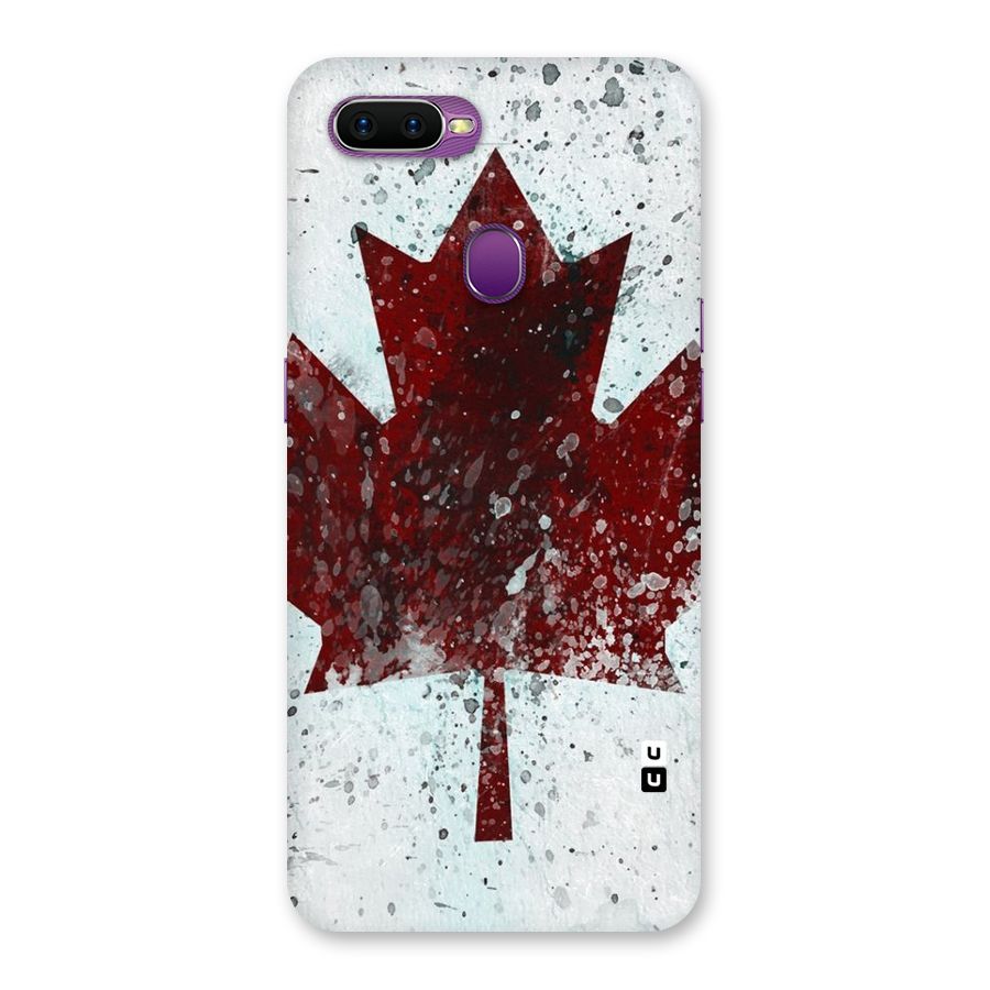 Red Maple Snow Back Case for Oppo F9