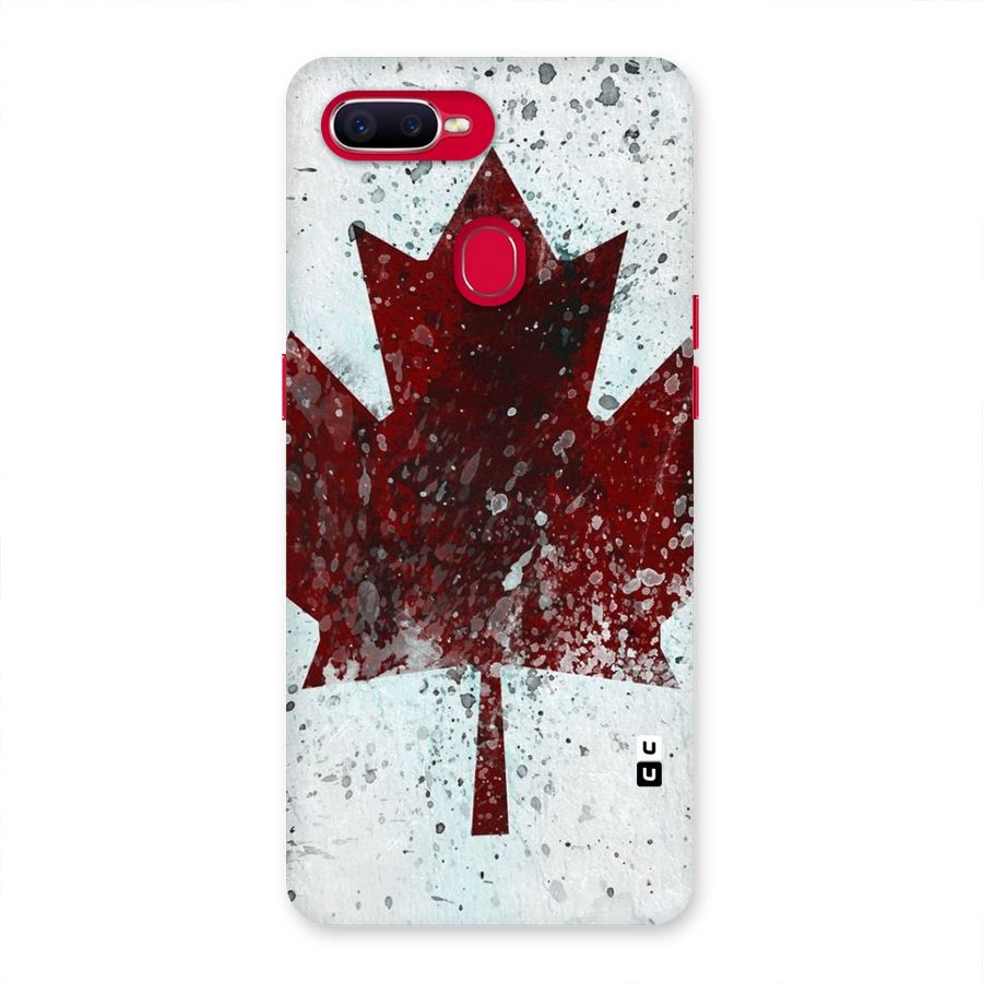 Red Maple Snow Back Case for Oppo F9 Pro
