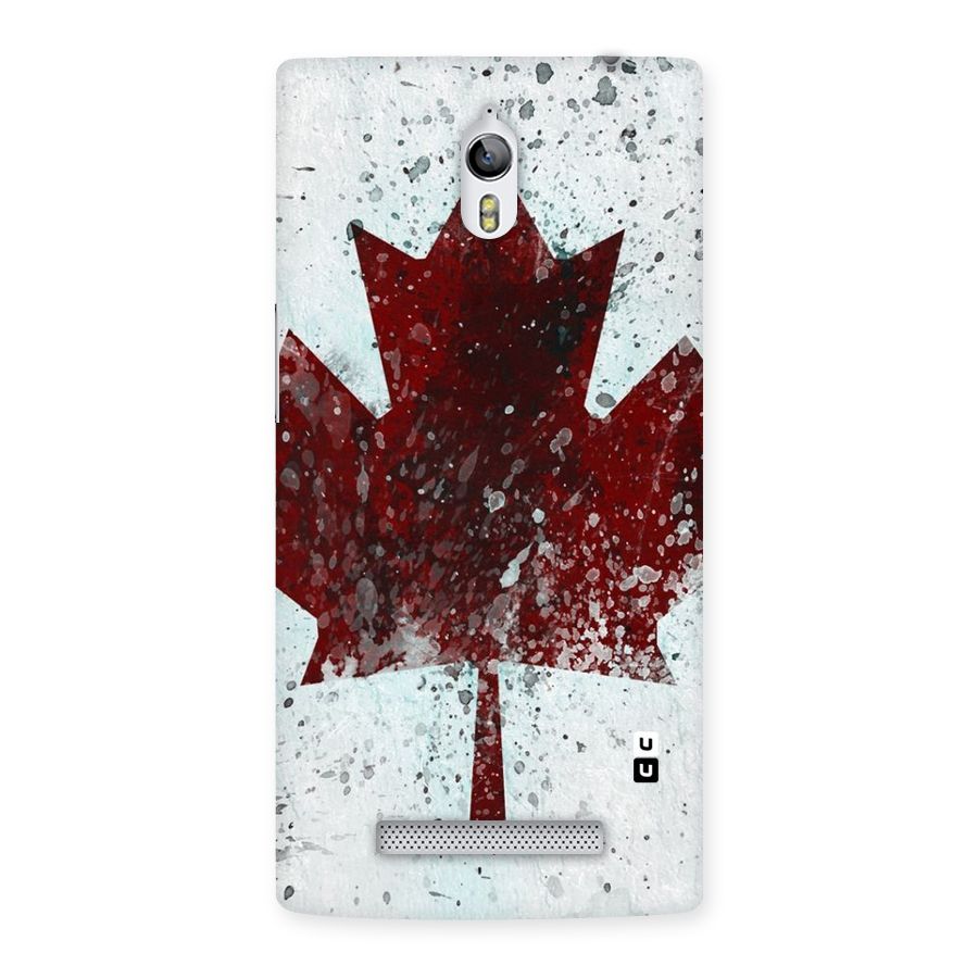 Red Maple Snow Back Case for Oppo Find 7