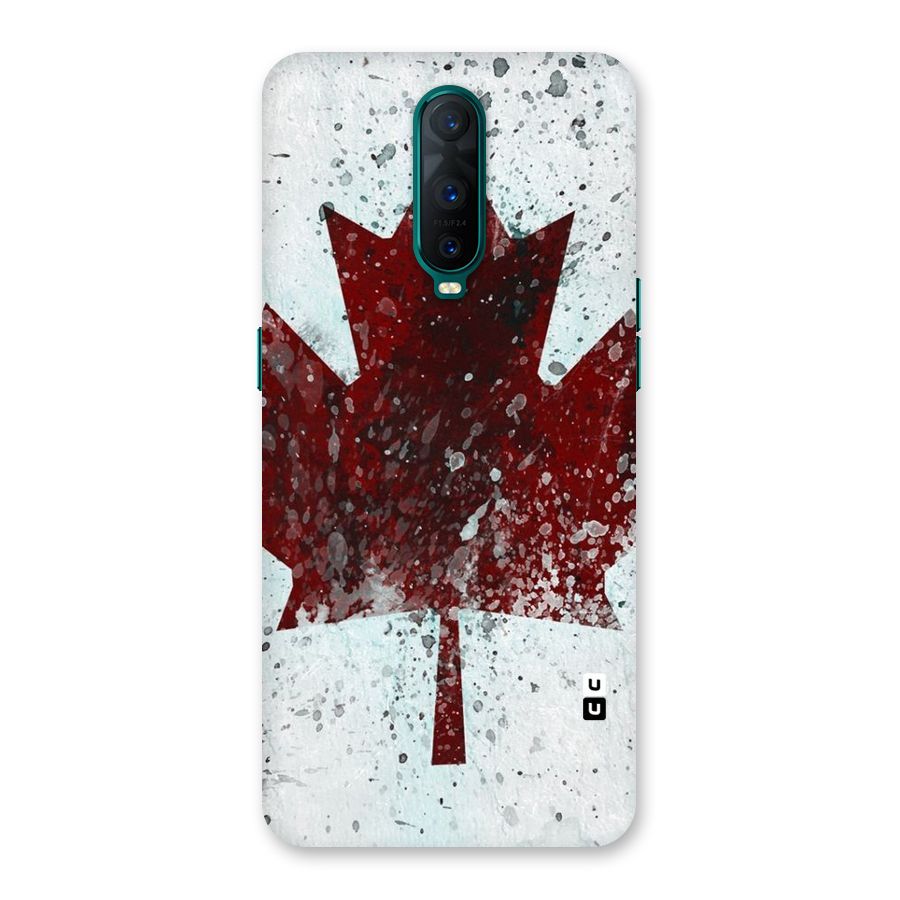 Red Maple Snow Back Case for Oppo R17 Pro