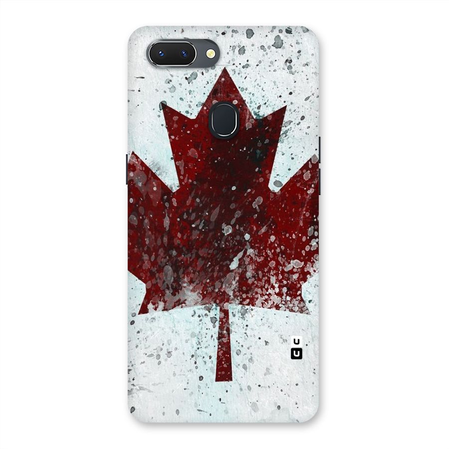 Red Maple Snow Back Case for Oppo Realme 2