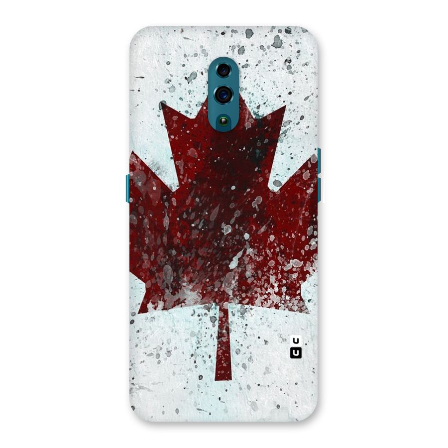 Red Maple Snow Back Case for Oppo Reno