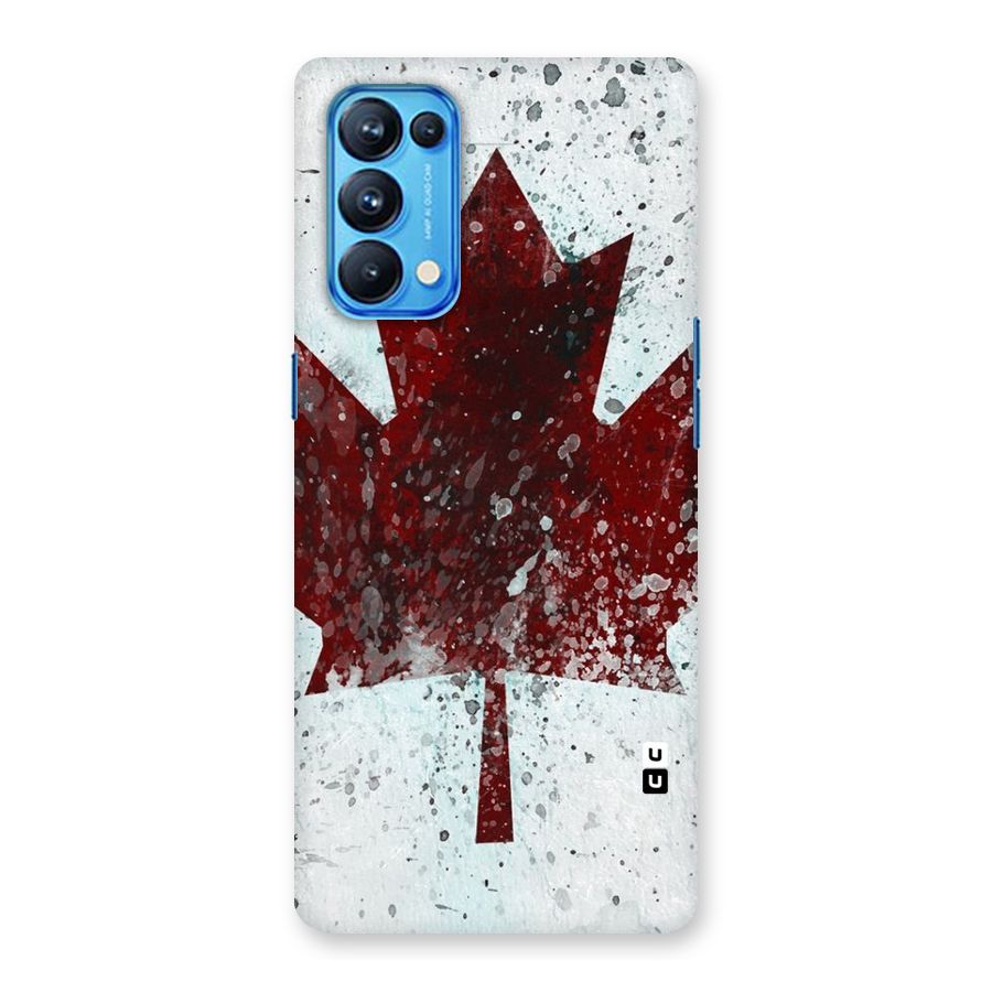 Red Maple Snow Back Case for Oppo Reno5 Pro 5G