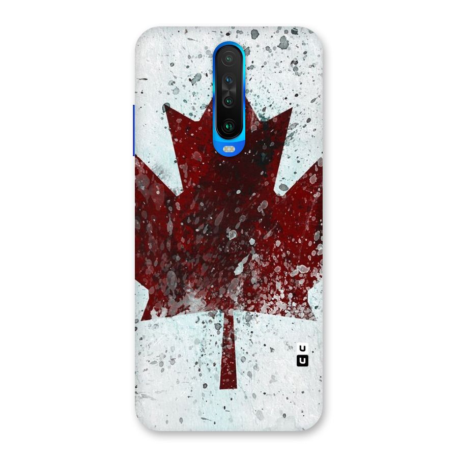 Red Maple Snow Back Case for Poco X2
