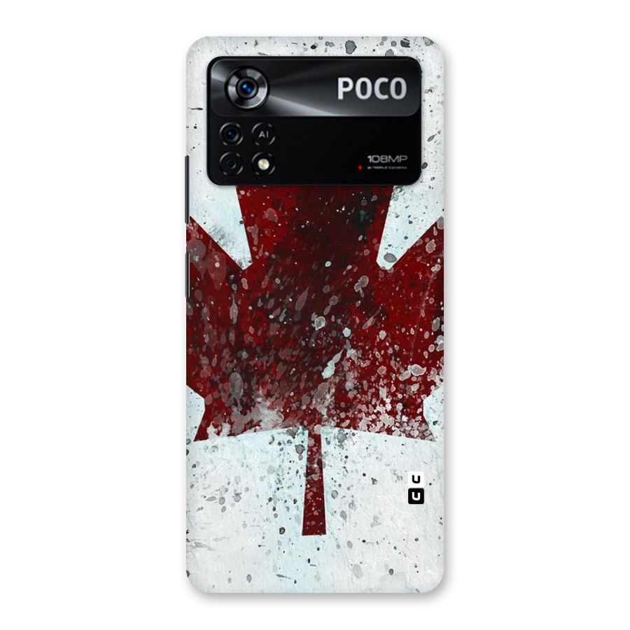Red Maple Snow Back Case for Poco X4 Pro 5G