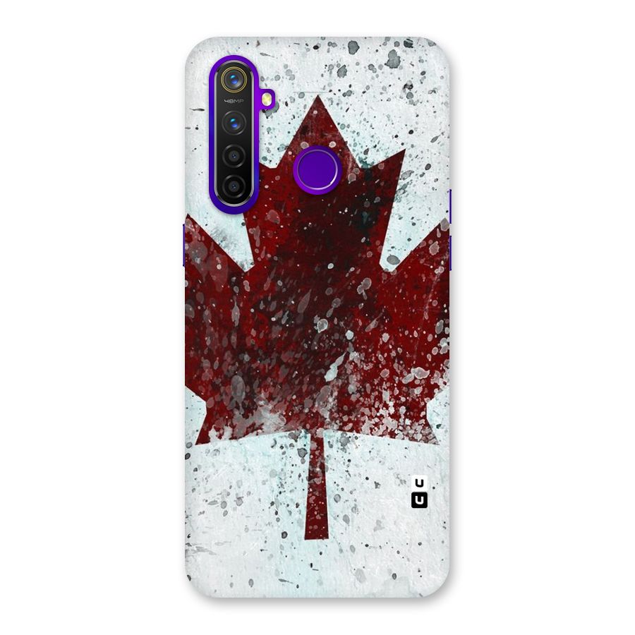 Red Maple Snow Back Case for Realme 5 Pro