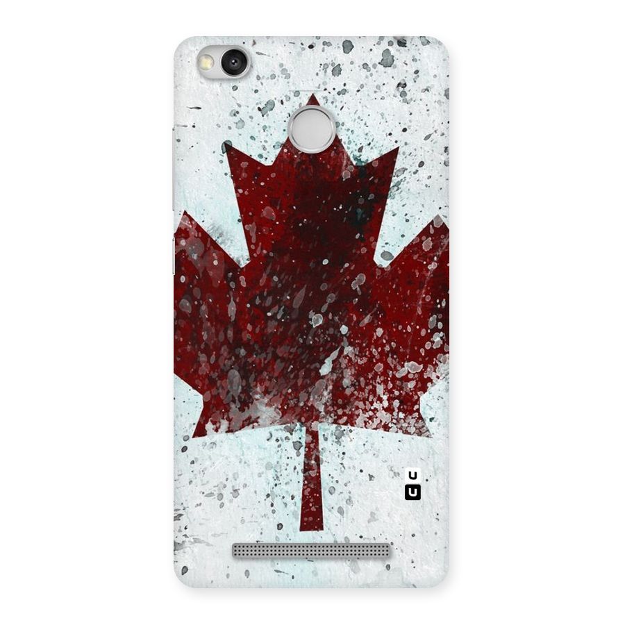 Red Maple Snow Back Case for Redmi 3S Prime