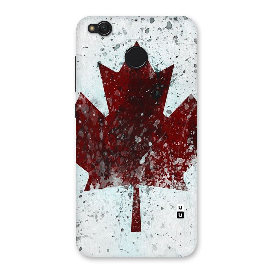 Red Maple Snow Back Case for Redmi 4
