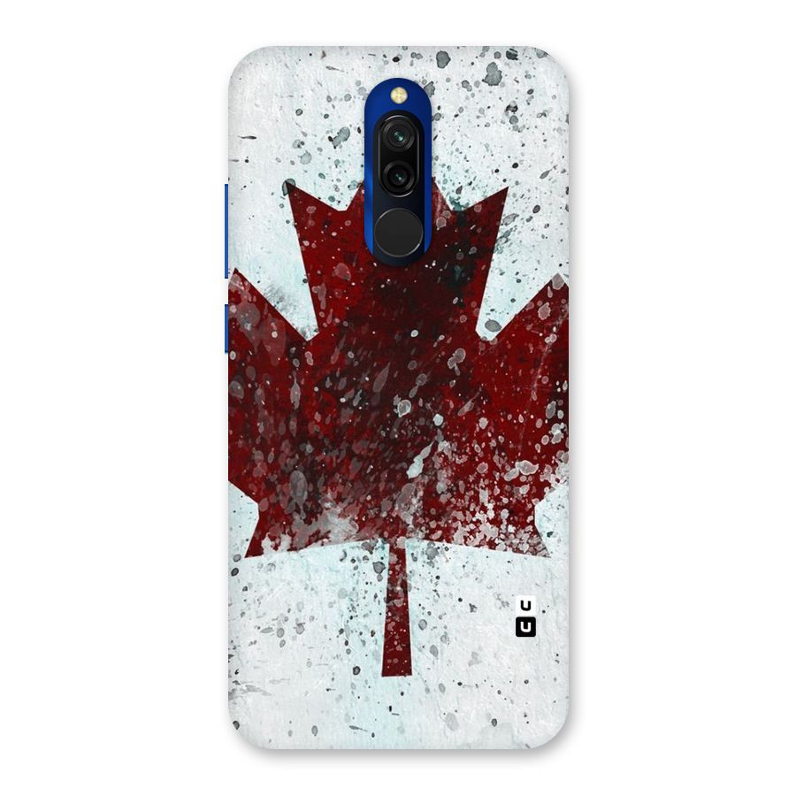 Red Maple Snow Back Case for Redmi 8