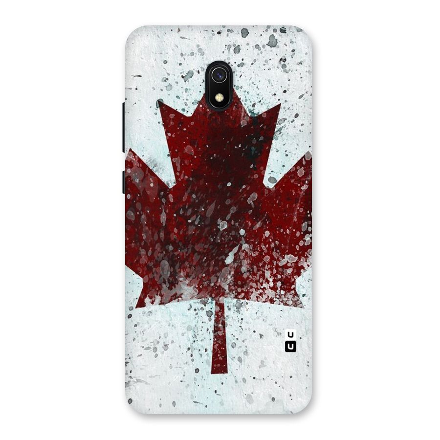 Red Maple Snow Back Case for Redmi 8A