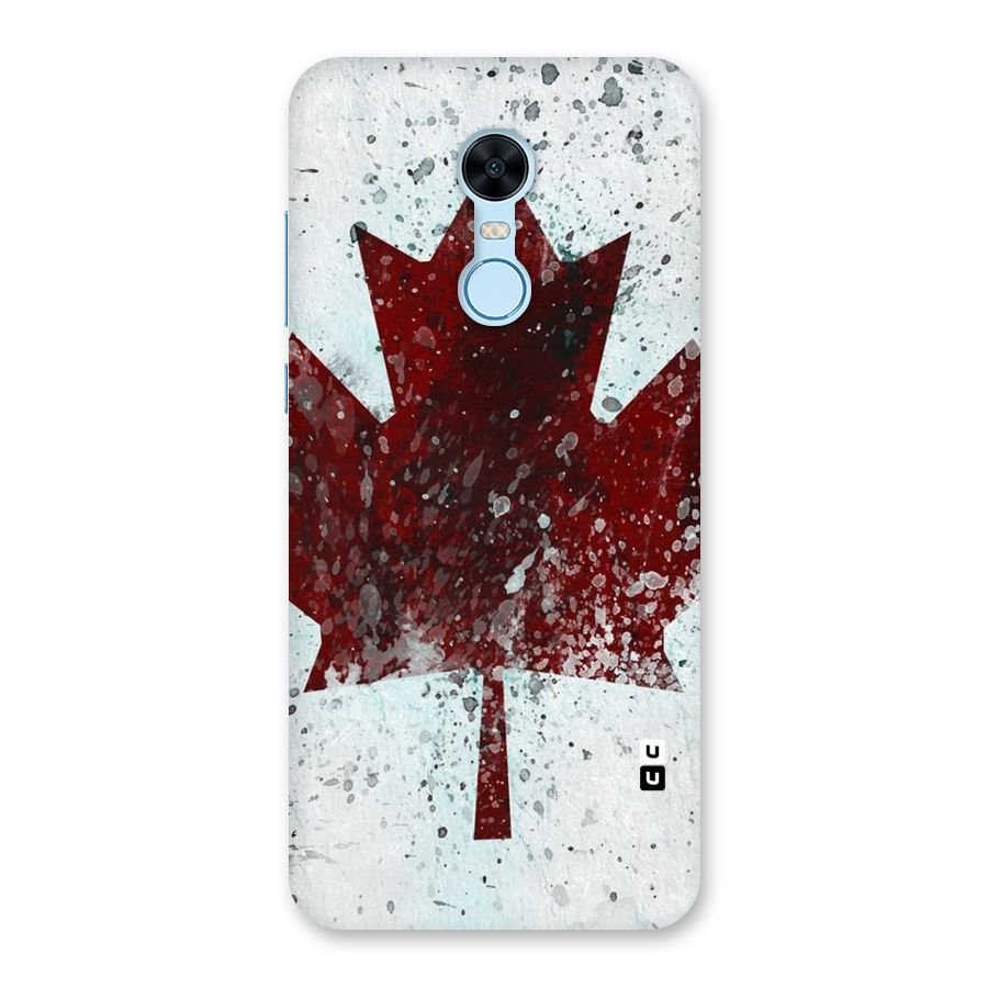 Red Maple Snow Back Case for Redmi Note 5
