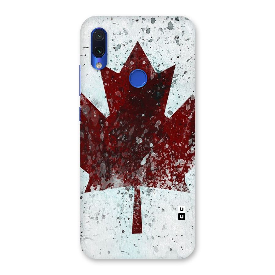 Red Maple Snow Back Case for Redmi Note 7