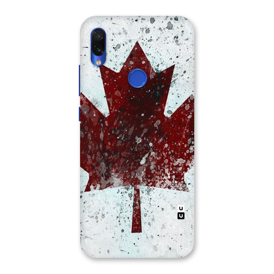 Red Maple Snow Back Case for Redmi Note 7S